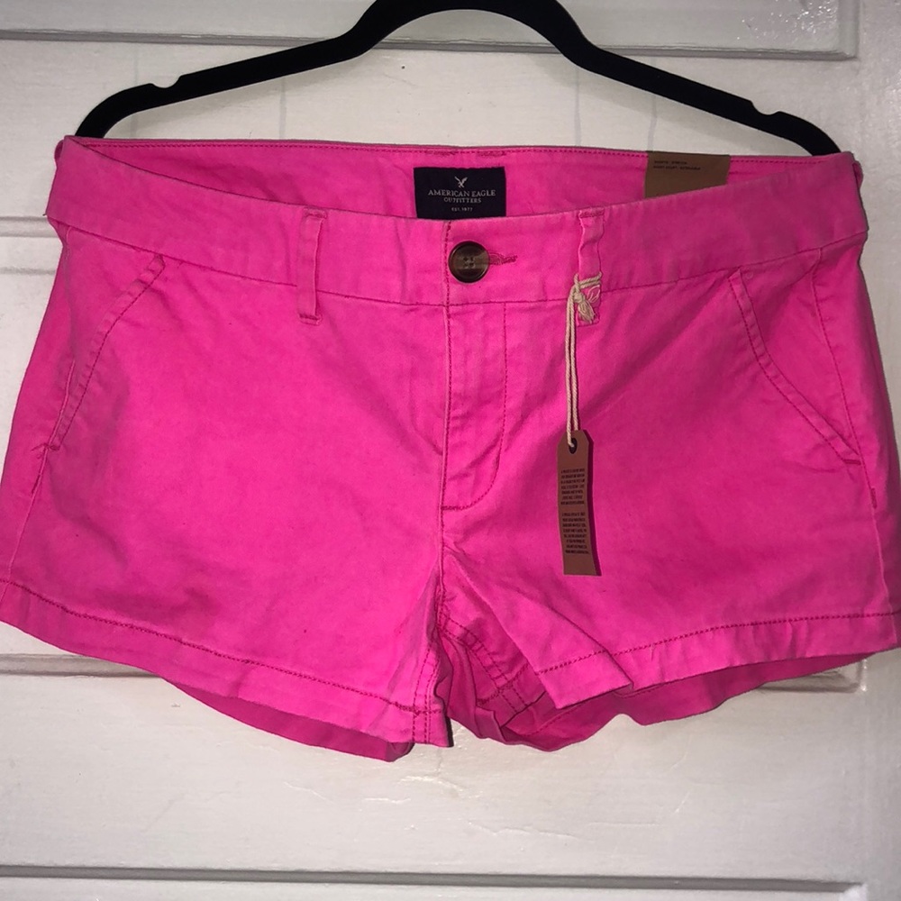 Hot pink American eagle shorts